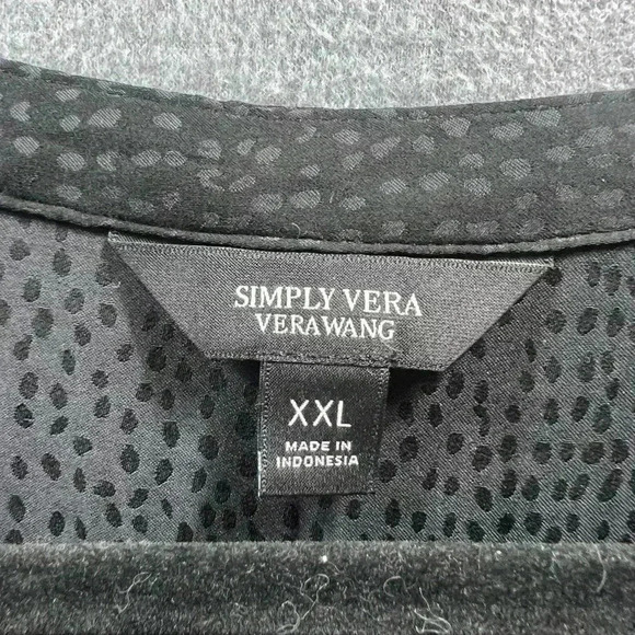 SIMPLY VERA VERA WANG Ladies Black Belted Dress size XXL - Picture 2 of 4